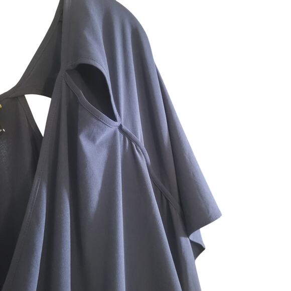 Plus Size Women's Navy Blue Wide Leg Jumpsuit with Belt size 26. - Picture 4 of 6